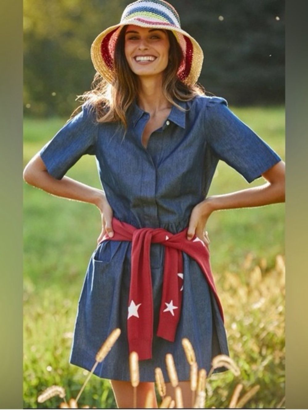 Tyler Boe Jordan Light Denim Shirtdress Chambray Medium
